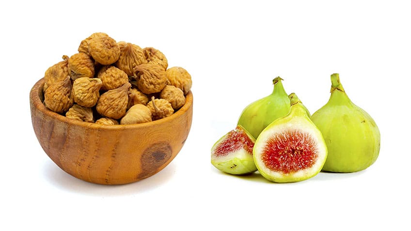 خواص انجیر خشک و تازه و طبع و جدول ارزش غذایی آن‌ها