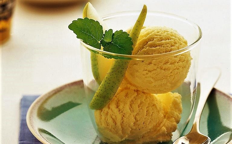 بستنی عسل و لیمو ترش