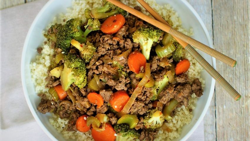 خورش سویا و کلم بروکلی