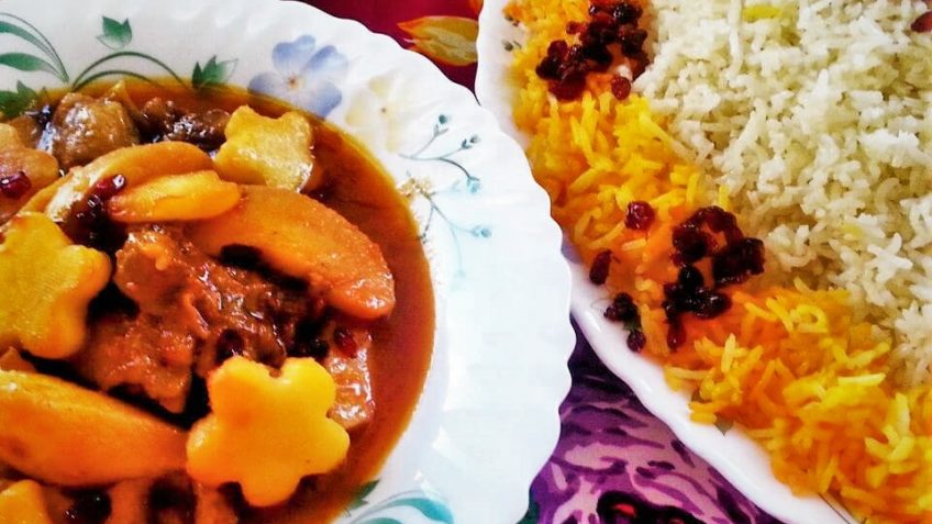 خورش به آلو