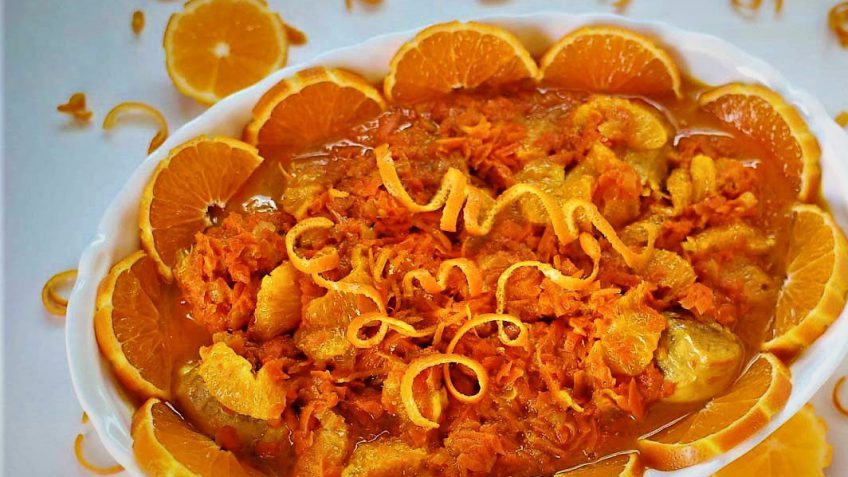 خورش پرتقال با مرغ