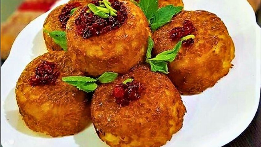 ته دیگ زعفرانی و ماست
