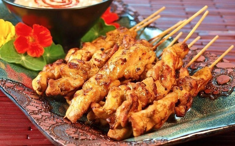 کباب ساتای مرغ