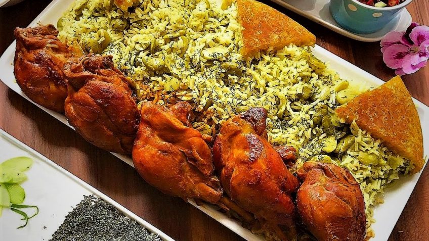 سبزی پلو با ماهیچه