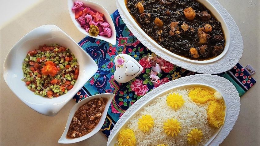 خورش آلو اسفناج