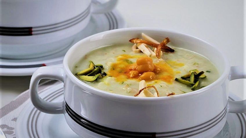 آش گندم شیر