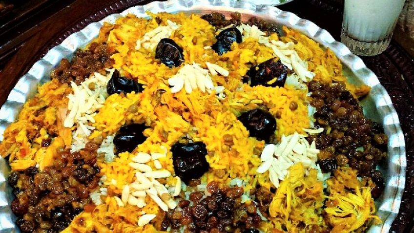 عدس پلو