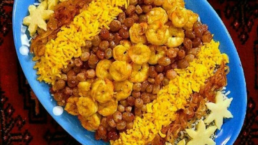 پلو میگو با سیب زمینی