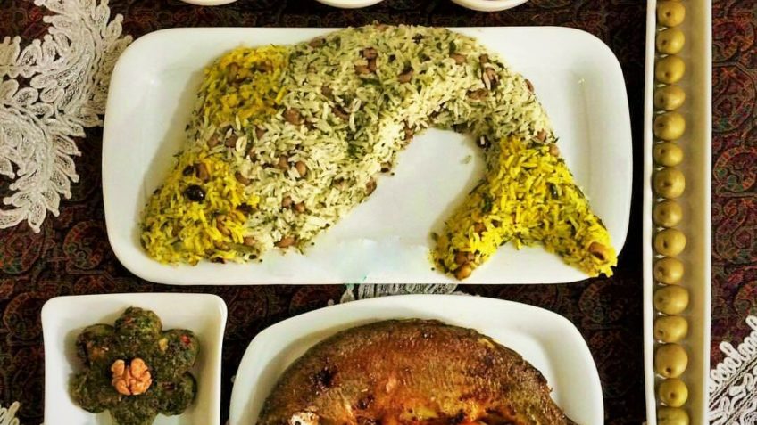 سبزی پلو با ماهی