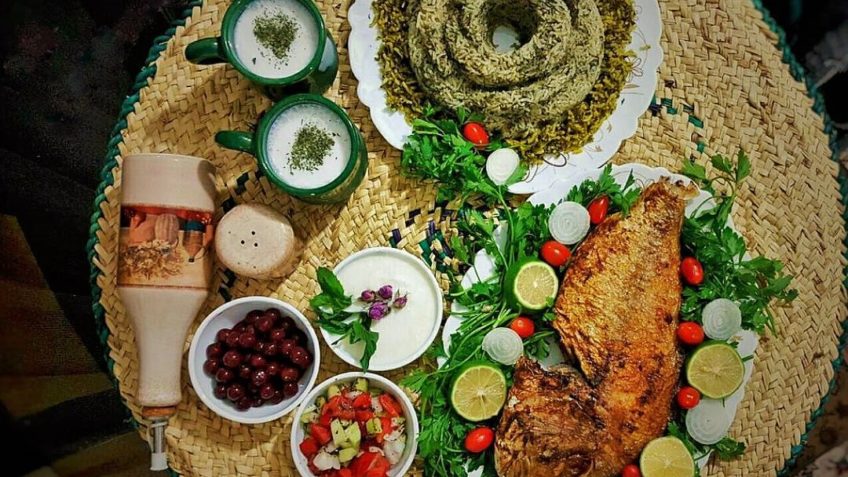 سبزی پلو با ماهی