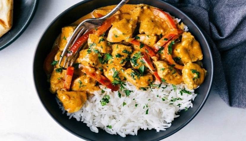 خورش مرغ کاری