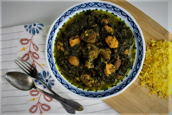 خورش آلو اسفناج