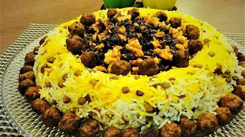 عدس پلو