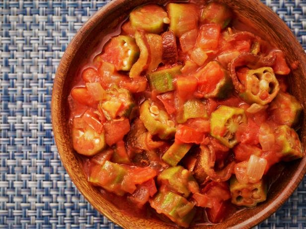 خوراک بامیه و تماته