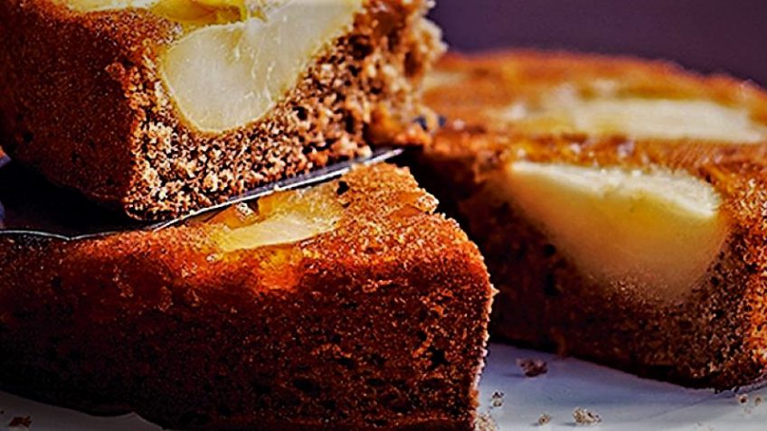 پودینگ گلابی و زنجبیل