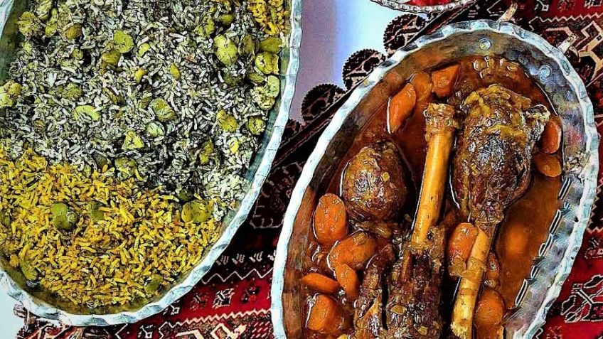سبزی پلو با ماهیچه