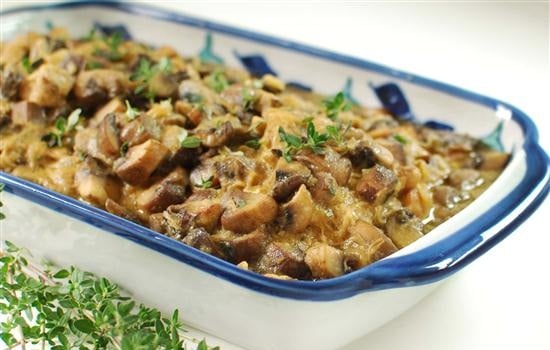 خورش قارچ و مرغ