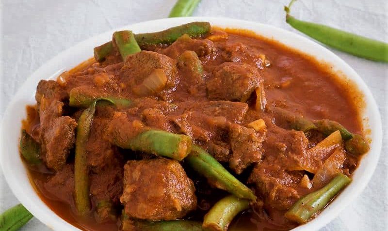 خورش لوبیا سبز و گوشت