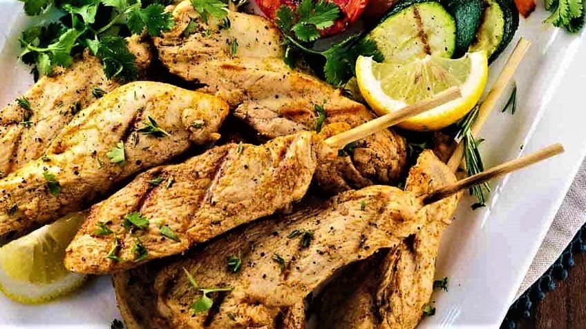 کباب مرغ یونانی