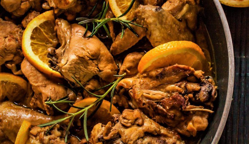 خورش پرتقال با مرغ